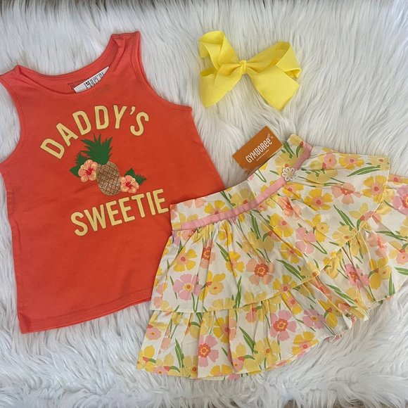 NWT Gymboree Childrens Place Outfit w/Matching Bow Size 4T